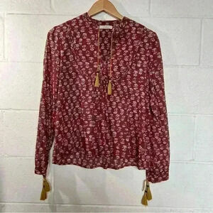 Doen Long Sleeve Floral Medium Top